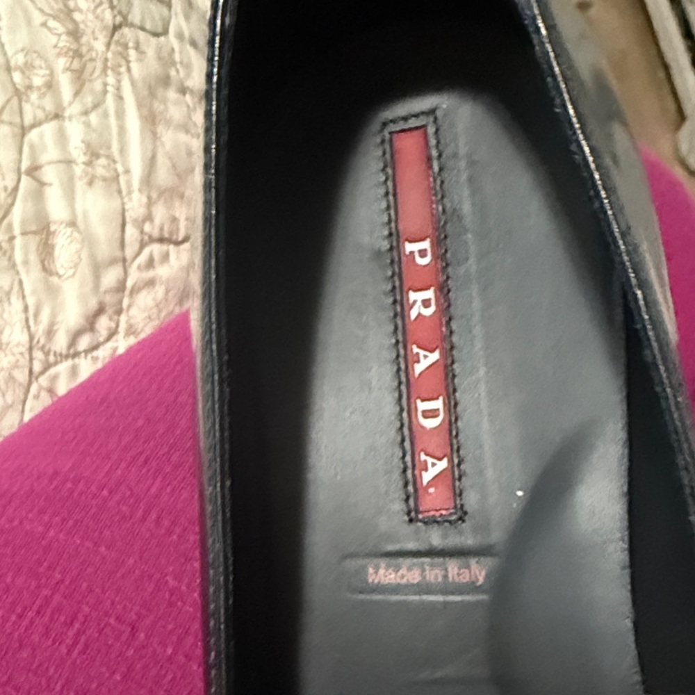Prada Black Patent Leather Loafers - Picture 9 of 11